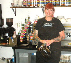 Jill Younce of Painted Lady Coffeehouse, Milwaukie, OR
